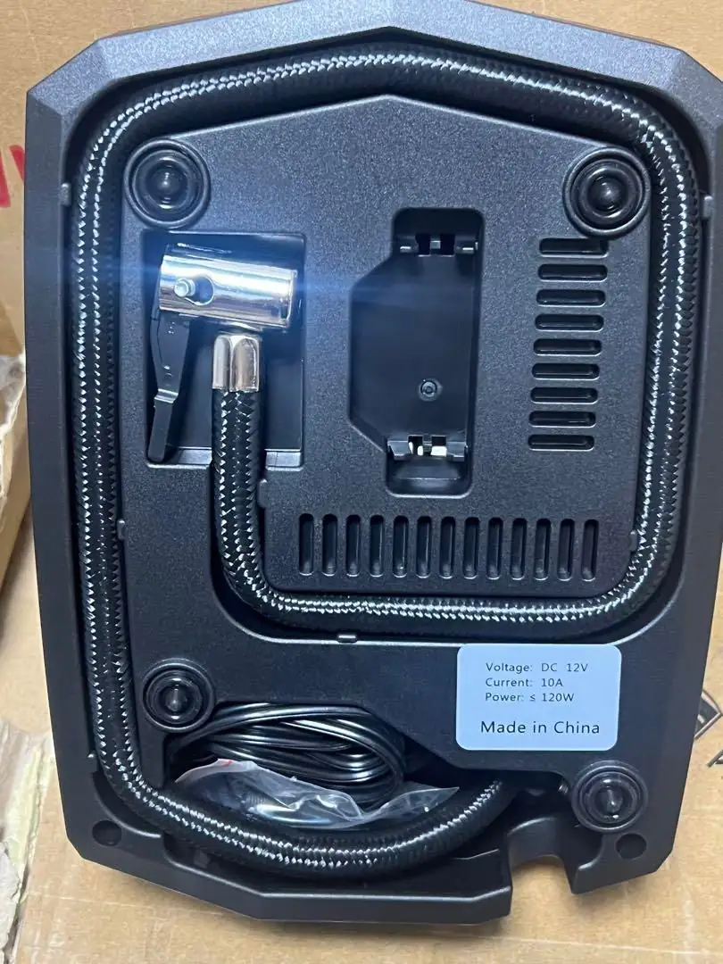 Compresseur à Air 12V Portable 🔥 – Gonfleur de Pneus Rapide avec Manomètre – Pour Voiture, Moto, Vélo – Image 3