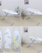 Table à Repasser Pliable avec Planche - Support de Repassage Réglable en Hauteur - Surface Large et Stable - Pour Maison et Bureau