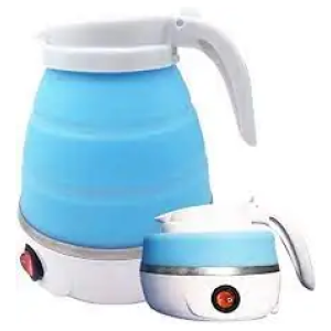 Bouilloire Électrique Rétractable avec Base Détachable - 1,7L - Arrêt Automatique et Protection contre la Surcuisson - Pour Maison, Bureau et Voyage