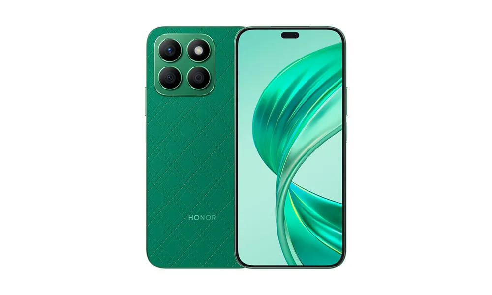 Huawei Honor X8B vu de face, mettant en valeur son écran AMOLED large et son design fin