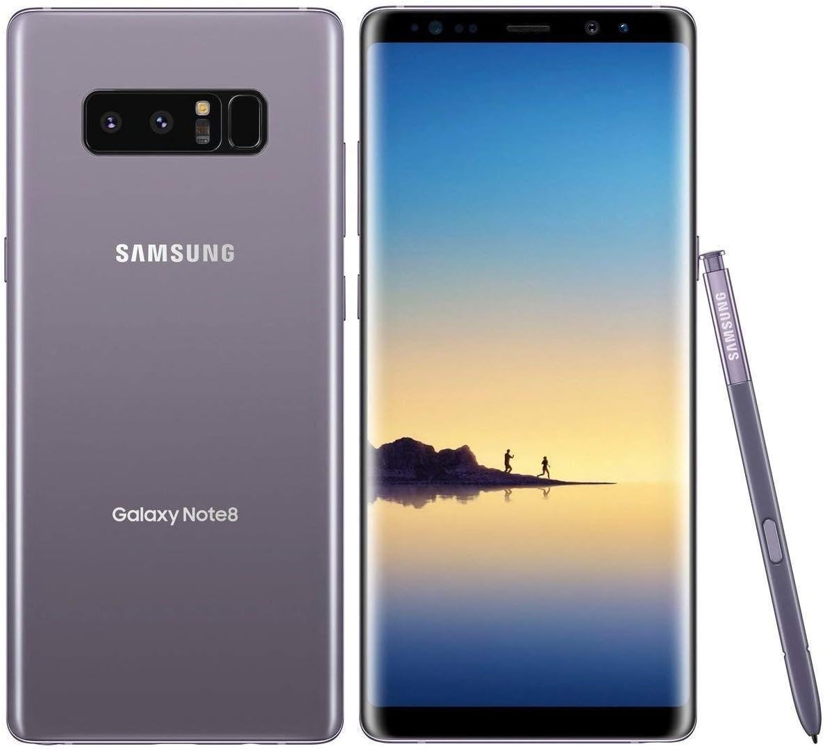 Samsung Galaxy Note 8 de face montrant son grand écran Super AMOLED