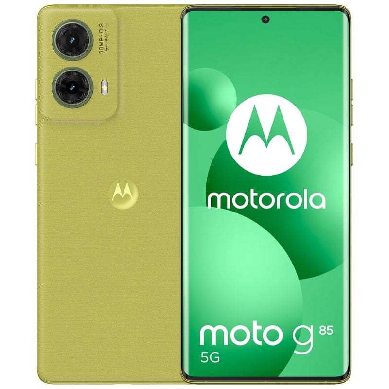 Écran du Motorola G85 5G affichant une interface utilisateur fluide et colorée