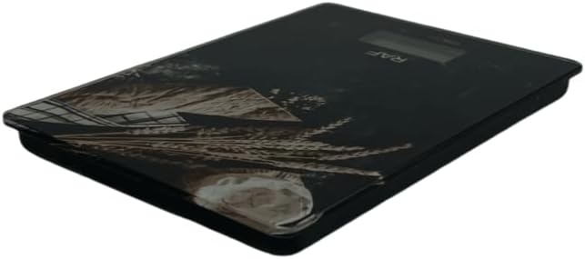 Balance de cuisine RAF R.10004 avec un bol en inox posé dessus, prête à l'emploi