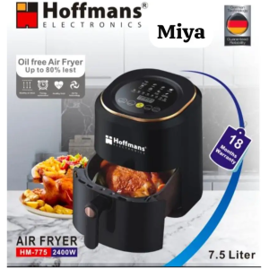 Friteuse Sans Huile Hoffmans HM-775 - 7.5L 2400W - Cuisson Sain - 8 Programmes Automatiques - Timer Numérique