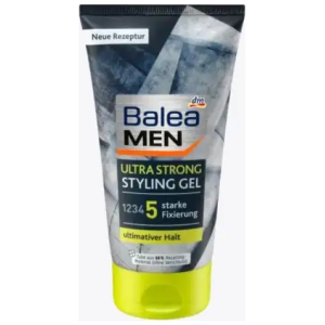 Gel Coiffant Balea Men - Fixation Forte et Naturelle - Effet Mat - Sans Résidus - Pour Homme - Tube 150ml