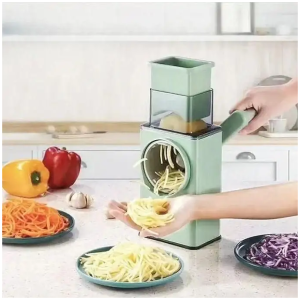 Coupe-Légumes Multifonction - Découpe en Julienne, Rondelles et Bâtonnets - 3 Lames Inox - Accessoire de Cuisine Pratique 8500f au lieu de 10 000f