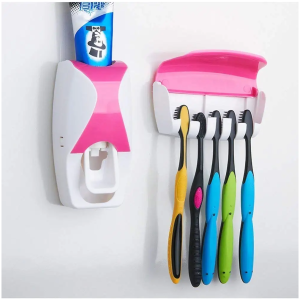 Distributeur Automatique de Dentifrice JUXIN-300 - Support Murale ou Posable - Sans Contact - Pour Tubes de Dentifrice Standard