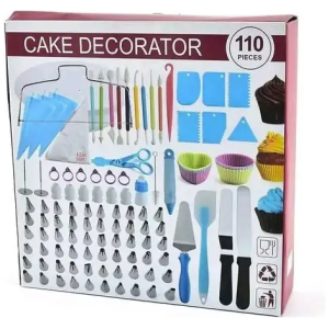 Kit de Décoration de Gâteaux 110 Pièces - Ensemble Complet pour Pâtisserie et Cake Design - Accessoires à Pâtissier Professionnel