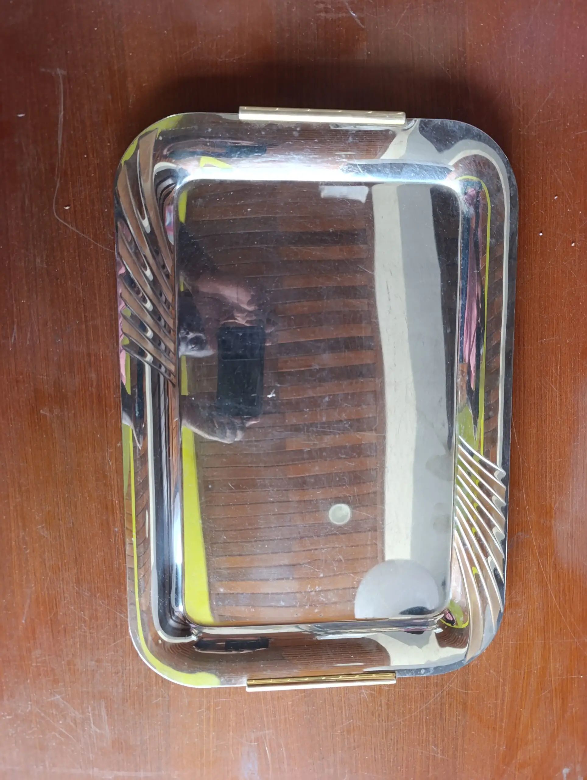 Plateau de Service en Inox - Design Moderne et Robustesse - Pour Restauration et Événements - Facile à Entretenir