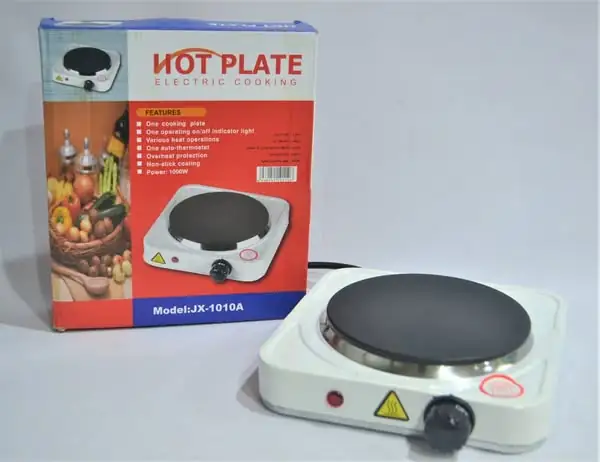 Plaque Chauffante Electrique JX-1010A HOT PLATE 1000W - Surface Antiadhésive - Thermostat Réglable - Pour Cuisine et Laboratoire – Image 2