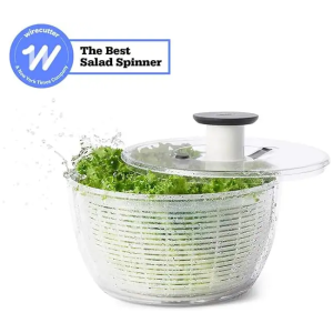 Essoreuse à Salade OXO - Système de Rotation à Corde - Capacité 3,5 Litres - Plastique Sans BPA - Facile à Nettoyer