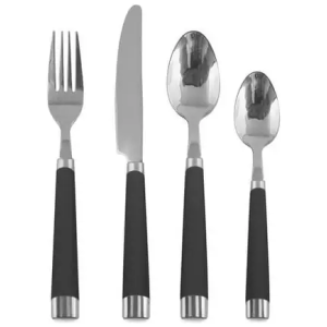 Cuillères à Soupe MAINSTAYS 16 Pièces - Acier Inoxydable 18/10 - Pour Usage Quotidien et Réceptions - Lave-Vaisselle Safe