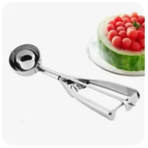 Cuillère à Glace Professionnelle - Inox 18/10 - Prise en Main Ergonomique - Pour Boules de Glace Parfaites