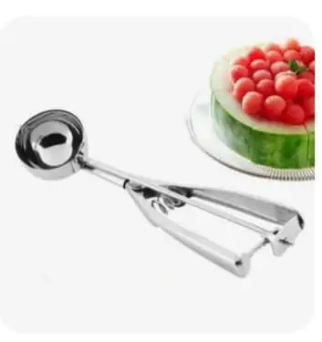 Cuillère à Glace Professionnelle - Inox 18/10 - Prise en Main Ergonomique - Pour Boules de Glace Parfaites