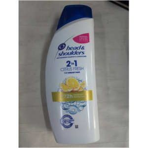 Shampooing Anti-Pelliculaire Head & Shoulders 2 en 1 - Nettoyant et Traitant - Élimine les Pellicules et Démangeaisons - Format Familial