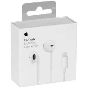 Apple EarPods avec Connecteur Lightning - Écouteurs Intra-Auriculaires Blancs - Compatible iPhone/iPad - Isolation Acoustique - 32 Ohms