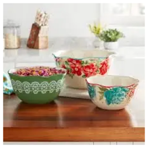 Ensemble de 3 Bols de Mélange en Céramique - Bols à Préparer pour Cuisine et Pâtisserie - Résistants et Polyvalents
