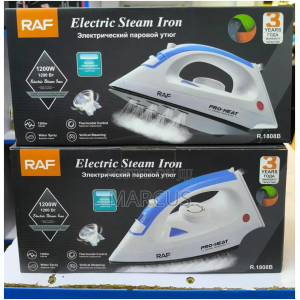 Fer à Repasser Vapeur RAF R.1808B - 2200W - Fonction Pressing - Semelle Anti-Calcaire - Débit Vapeur 45g/min