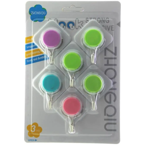 Accroches Muraux Adhésifs Zhonghou Lot de 6 – Support 3kg