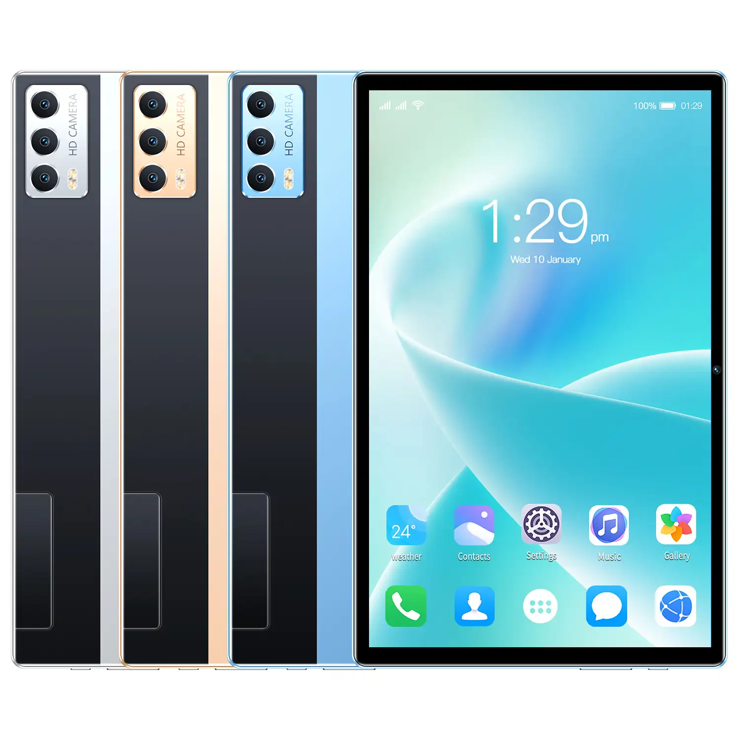 Tablette Lenovo Tab M10 64Go 4Go RAM - 10.1 Pouces - 4G Appels Téléphoniques - Android - Pochette Offerte