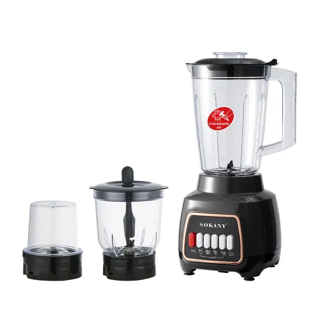 Mixeur Sokany en action, montrant sa stabilité et sa prise en main ergonomique