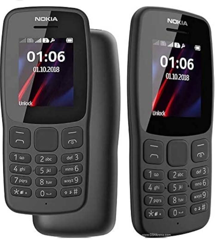 Téléphone Portable Nokia 106 - Double SIM - Ecran 1.8 Pouces - Autonomie Prolongée - Fonctions Essentielles - Noir