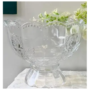 Saladière Verre Transparent Épais - Bol Saladier Grande Capacité