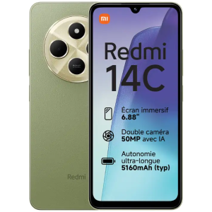 Xiaomi Redmi 14C 256Go 8GB RAM - Écran 6.88 Pouces 120Hz - Appareil Photo 50MP - Batterie 5160mAh - NFC