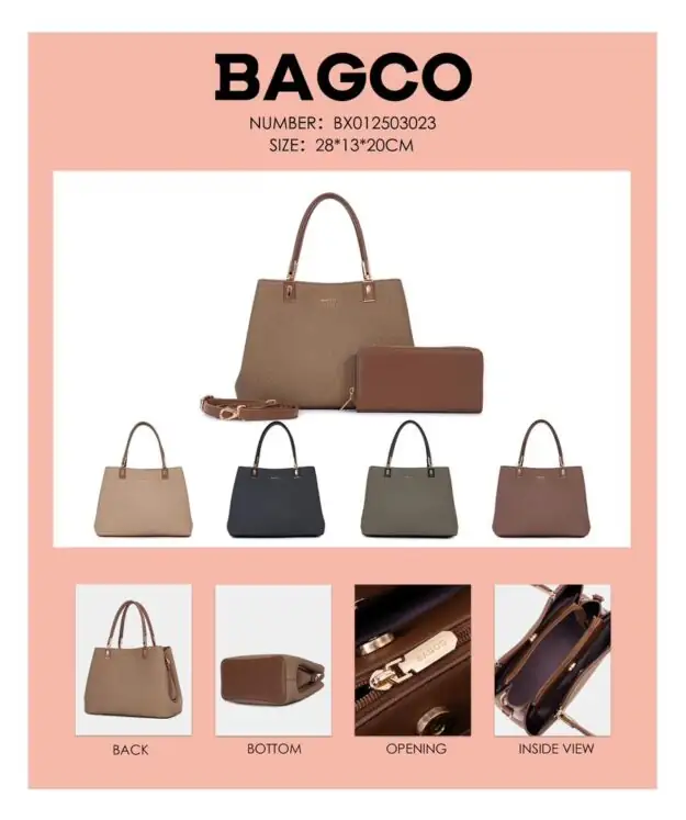 Sac à Main Bagco Femme - Maroquinerie Élégante - Multiple Modèles