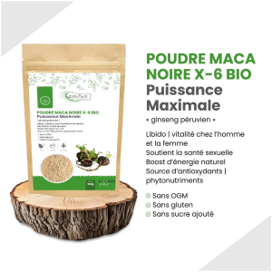 Poudre de Maca Noire Bio X-6 250g