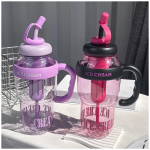 Gobelet à Eau 1300ml avec Paille Ice Cream Sipper Sans BPA