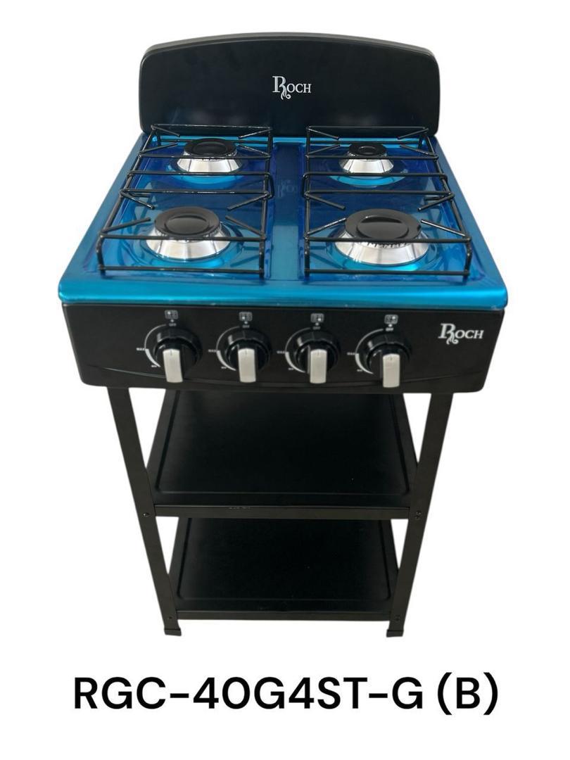 Cuisinière Gaz Roch RGC-40G4ST-GB 4 Feux Four Gaz 40×40 cm