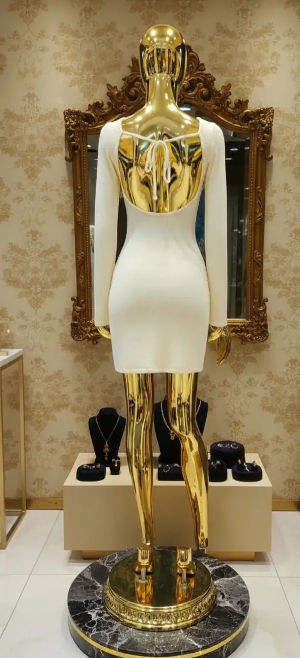 Robe Paillettes Or pour Soirée Taille XS Petit et M – Image 5