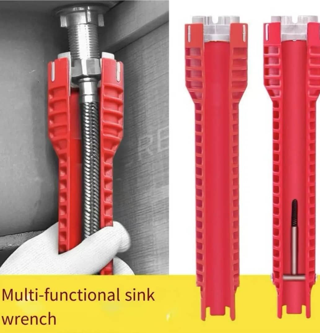 Clé de Salle de Bain Multifonction Professionnelle Plomberie
