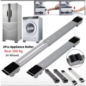Lot de 2 supports mobiles extensibles pour déplacer des appareils électroménagers lourds supporte jusqu'à 200 kg