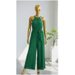 Combinaison Femme Plissée Élégante Taille Haute