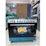 Cuisinière Midea MD988 Inox 5 foyers + Grand four