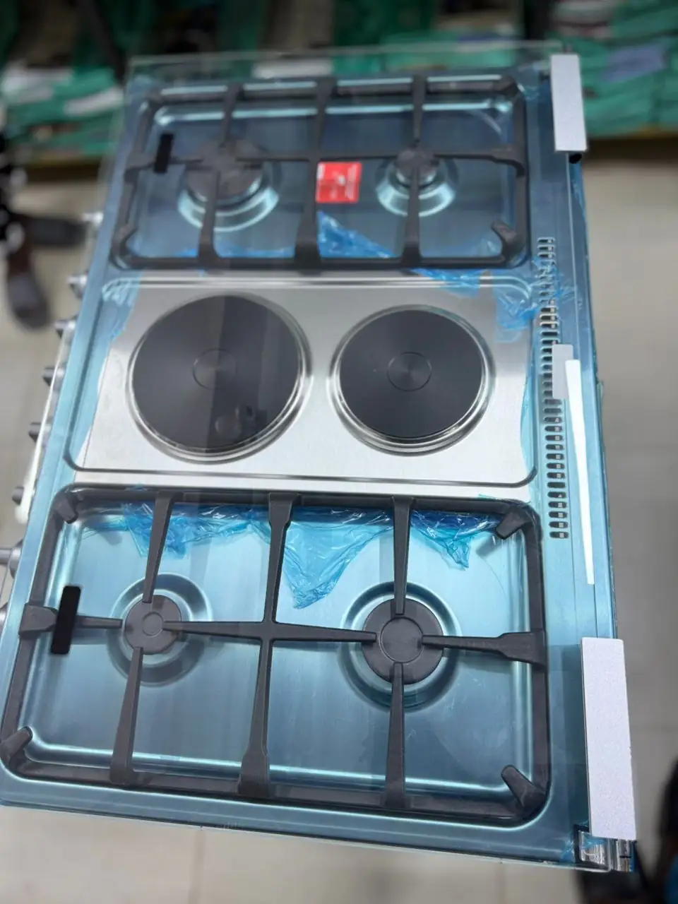 Cuisinière Midea MD988 Inox 5 foyers + Grand four – Image 3