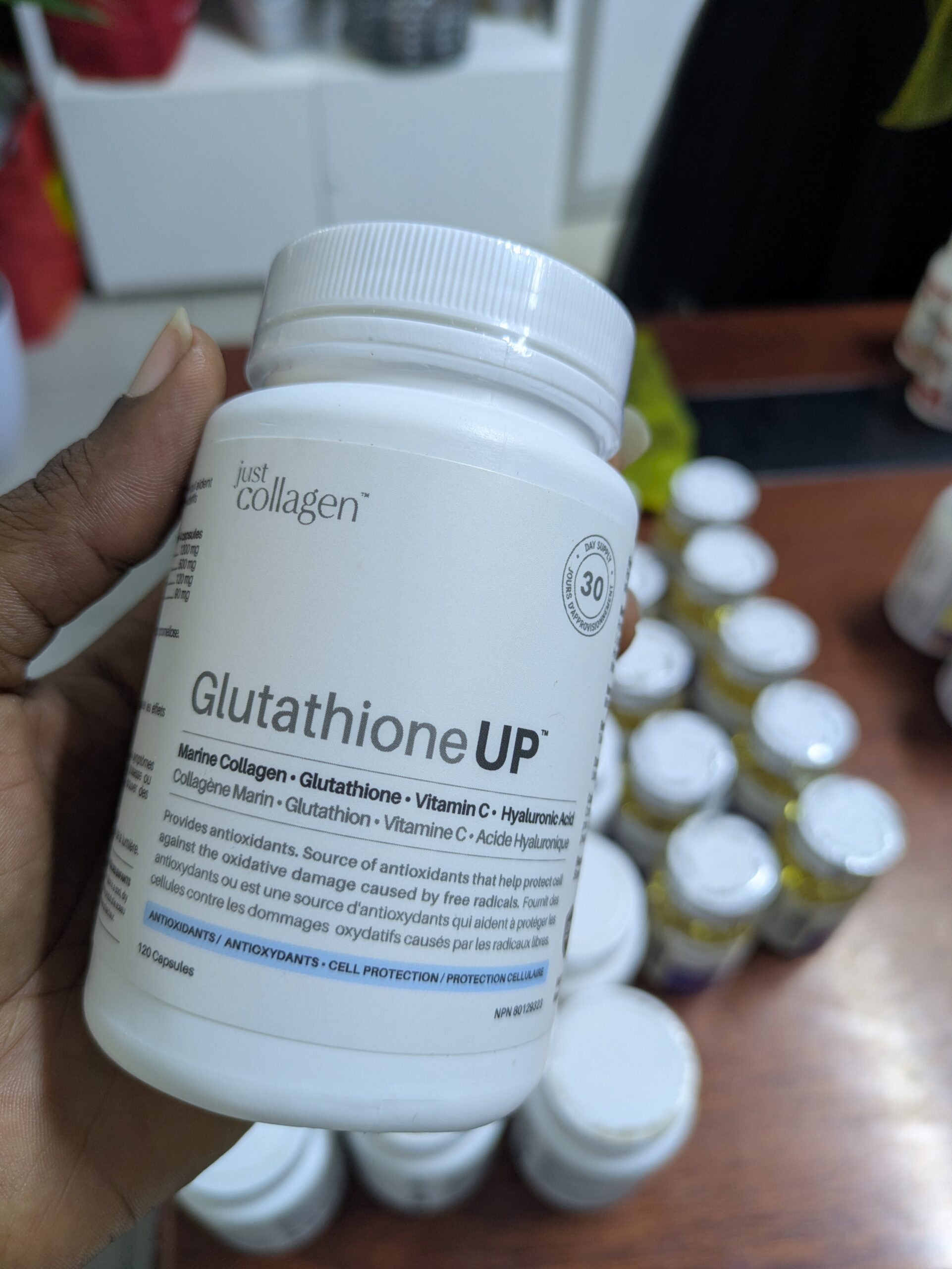 Collagène Marin 4en1 avec Glutathion Vitamine C Acide Hyaluronique