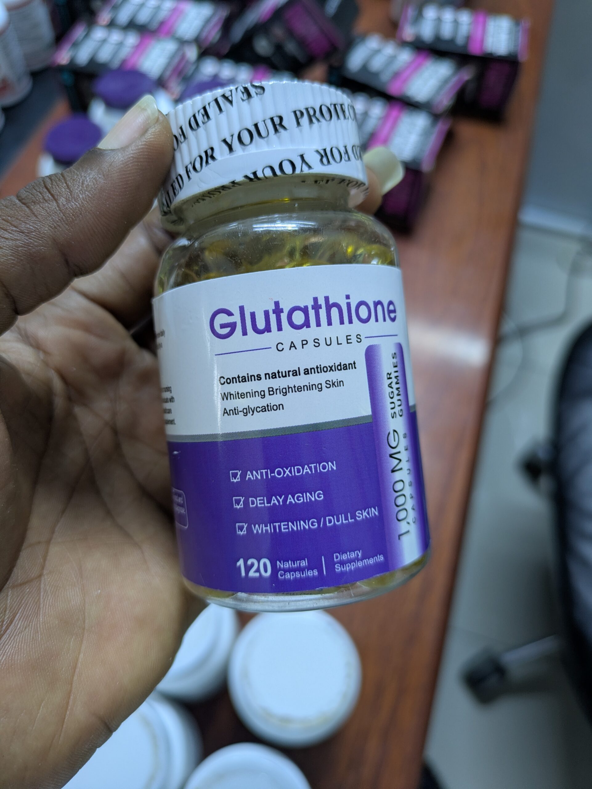 Complément Alimentaire Glutathion Capsules Antioxydant Puissant
