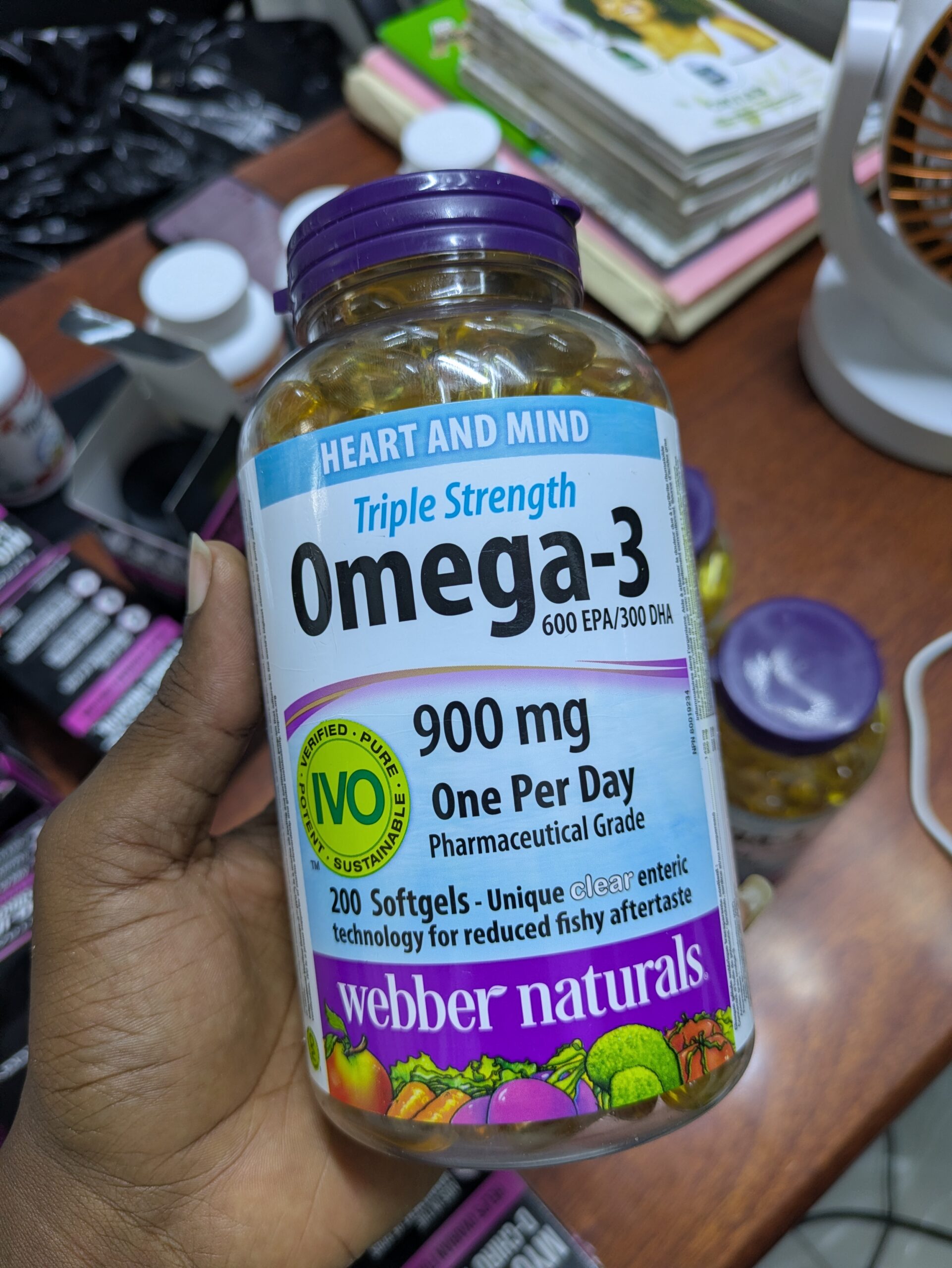 Complément Alimentaire Omega-3 Triple Concentration Webber Naturals 200 Gélules