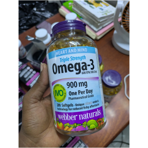 Complément Alimentaire Omega-3 Triple Concentration Webber Naturals 200 Gélules