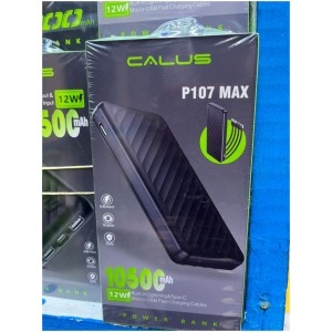 Power Bank Calus P107 MAX 10500 mAh Câbles Intégrés Lightning Type-C Micro USB