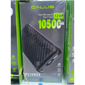 Power Bank Calus P118MAX 10500 mAh Double USB Sortie Entrée Type-C