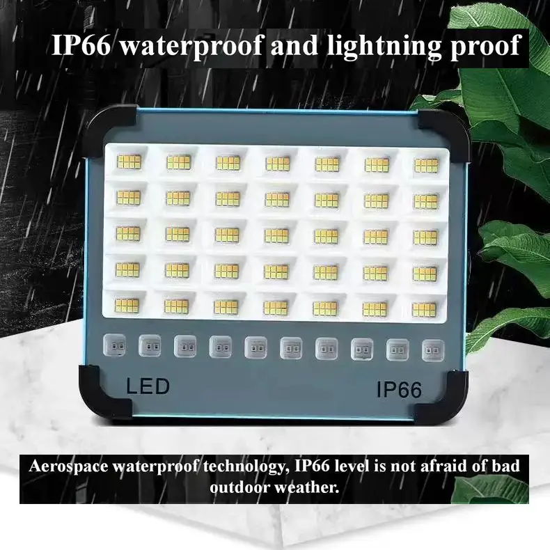 Projecteur LED Solaire Portable IP66 Étanche Rechargeable – Image 2