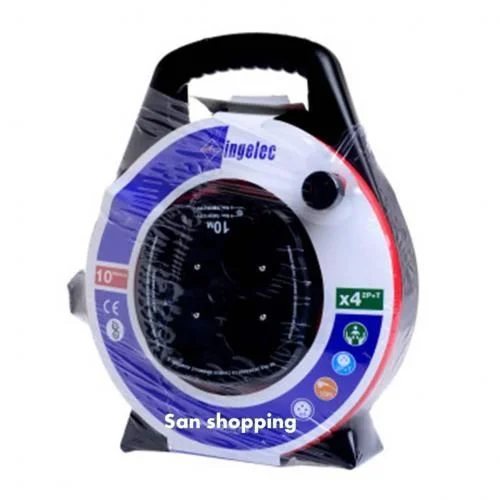 La rallonge électrique Ingelec en situation d'utilisation, déroulée au sol