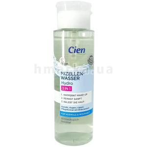 Eau Micellaire Cien Hydro 3 en 1 Nettoyant Démaquillant Visage Yeux