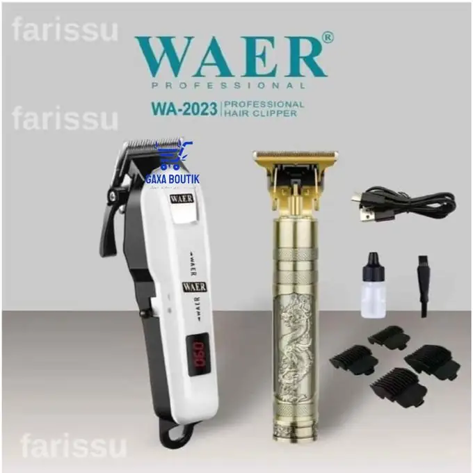 Tondeuse Professionnelle WAER 2 en 1 Cheveux Barbe WA-2023 LY – Image 3