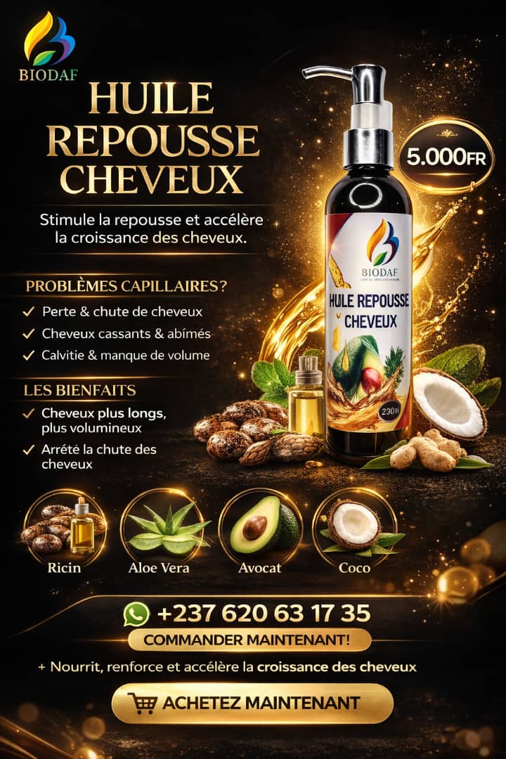 Huile Capillaire BIODAF Croissance Repousse Cheveux Soin Nourrissant