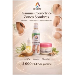 BIODAF Gommage Corps Correcteur Zones Sombres Soin Éclaircissant Peau